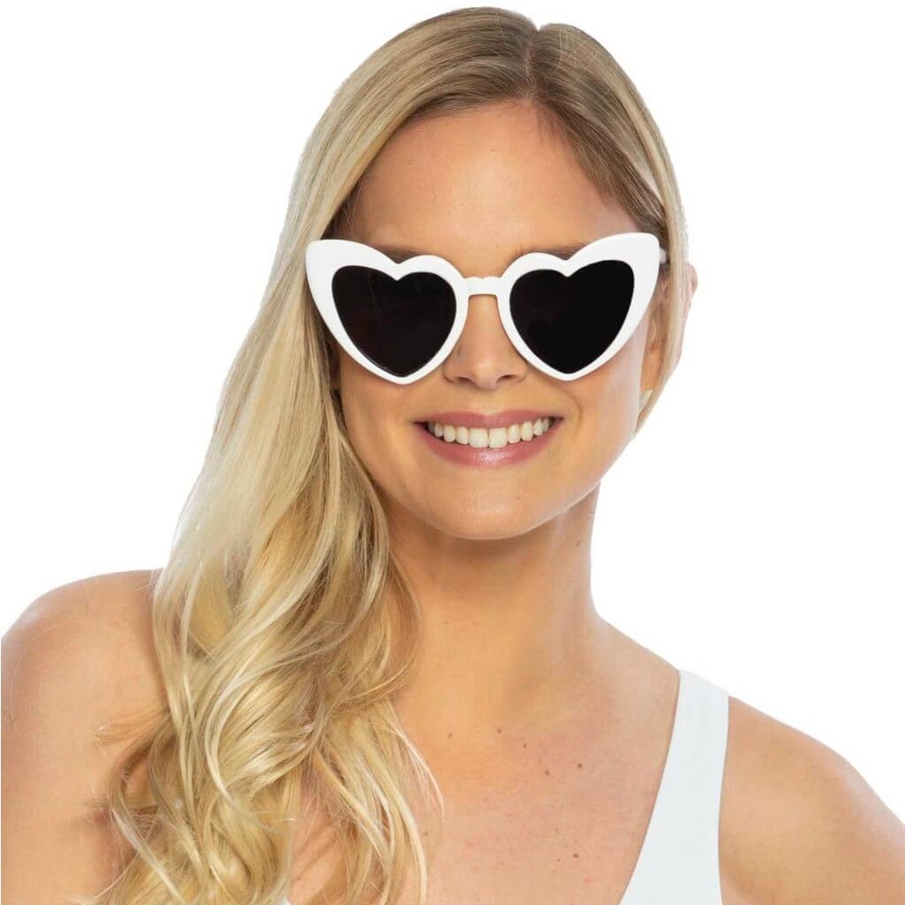 White Heart Sunglasses